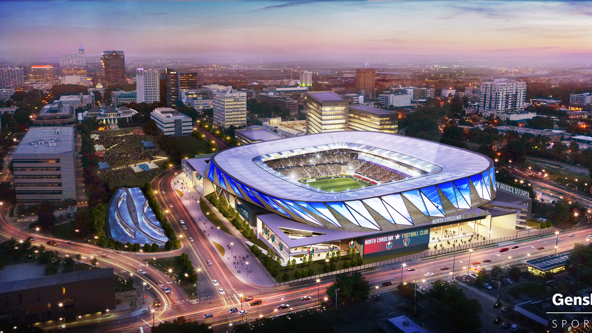 Raleigh's MLS bid organizers unveil stadium plans - Triangle Business ...