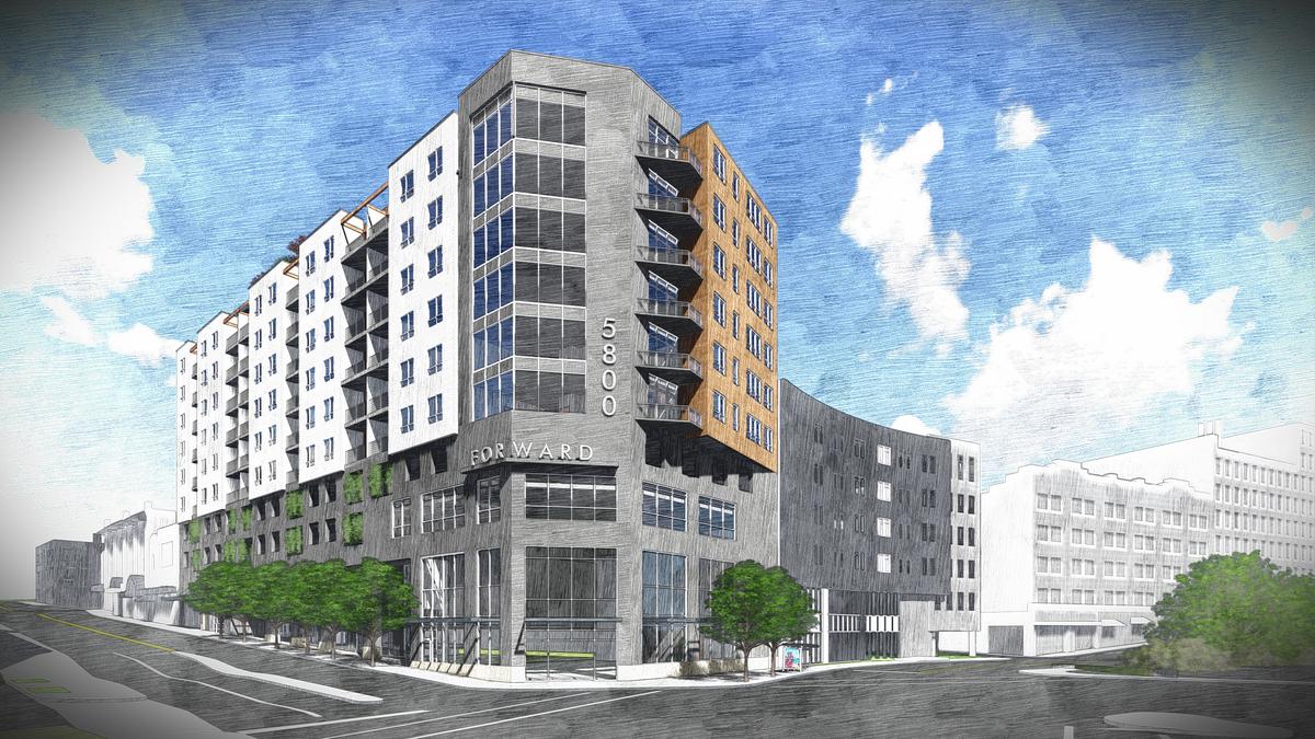 Pollock and Communities plan 9story building at Forward and