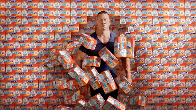 John Cena And His Mom Uh Tackle A New Ad Assignment For Hefty Bags A New Commercial From Havas Chicago For Hefty Bags Stars Wrestler John Cena And Mother Carol