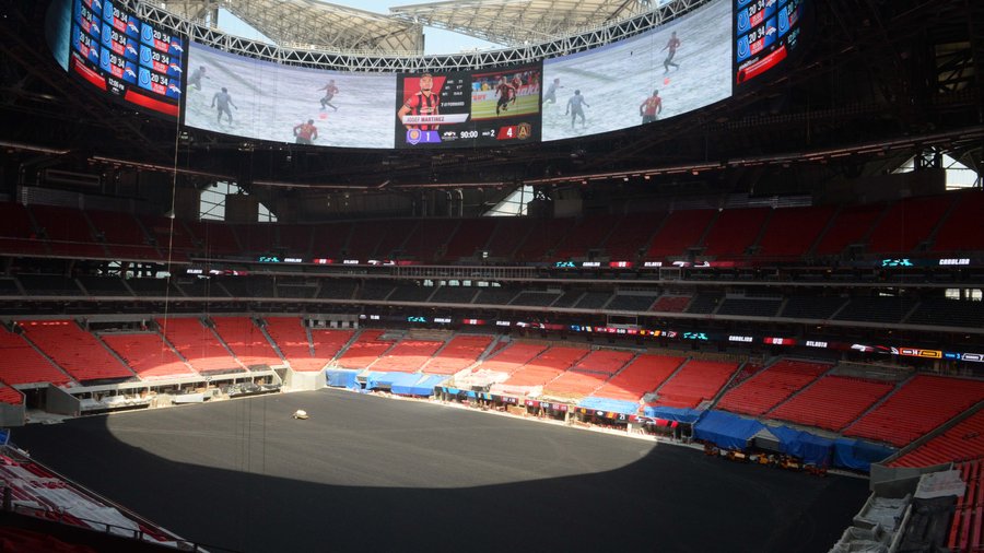 Roof at Mercedes-Benz Stadium in Atlanta finally open for business