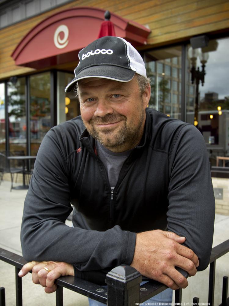 John Pepper, CEO of Boloco chain of restaurants at the 1080 Boylston Street, Boston, location.