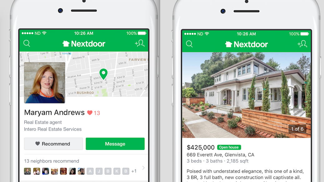 Neighborhood-focused Startup Nextdoor Expands Into Real Estate Listings ...