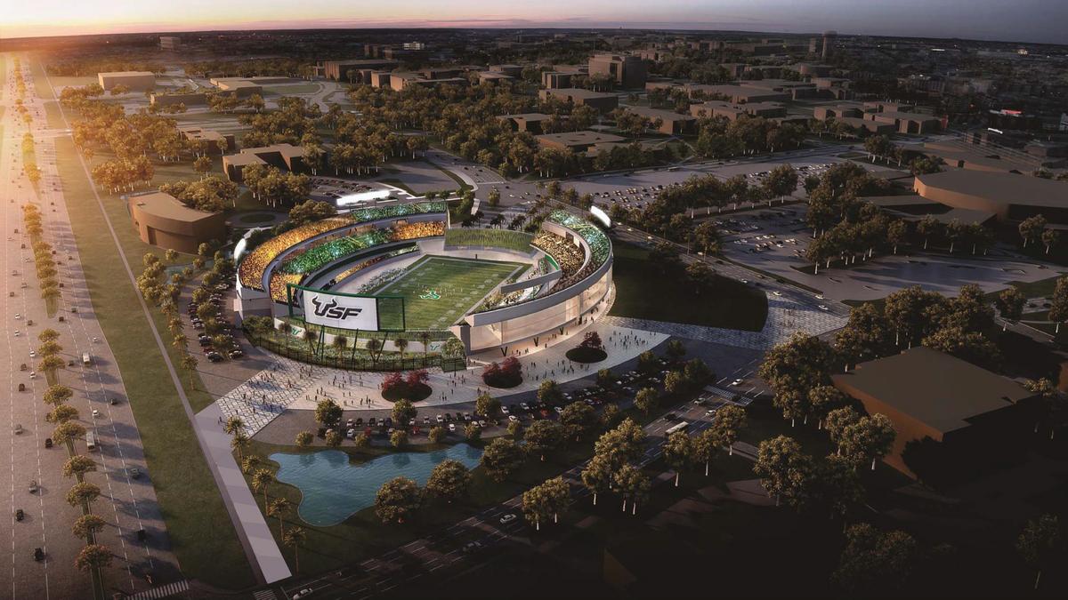 The University of South Florida wants to build a $200 million football