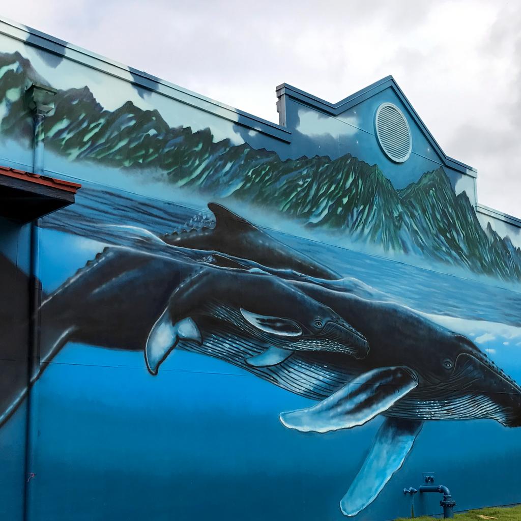 A Wyland painting of a whale at Pier 39 Fisherman s Wharf San