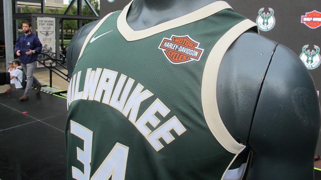 Milwaukee Bucks game jerseys to feature Harley-Davidson advertising patch  starting in 2017-'18