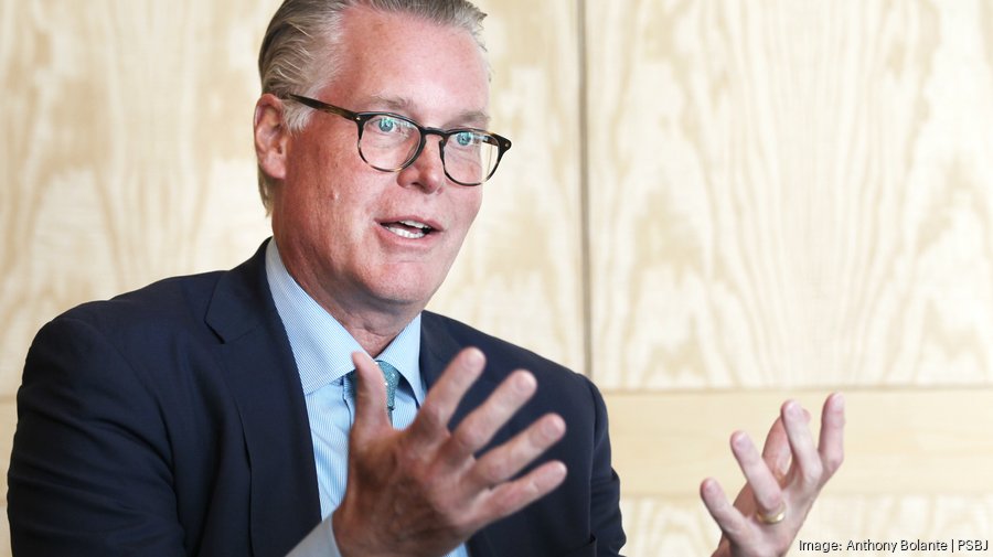 Delta Airlines CEO Ed Bastian speaks to the PSBJ in Seattle