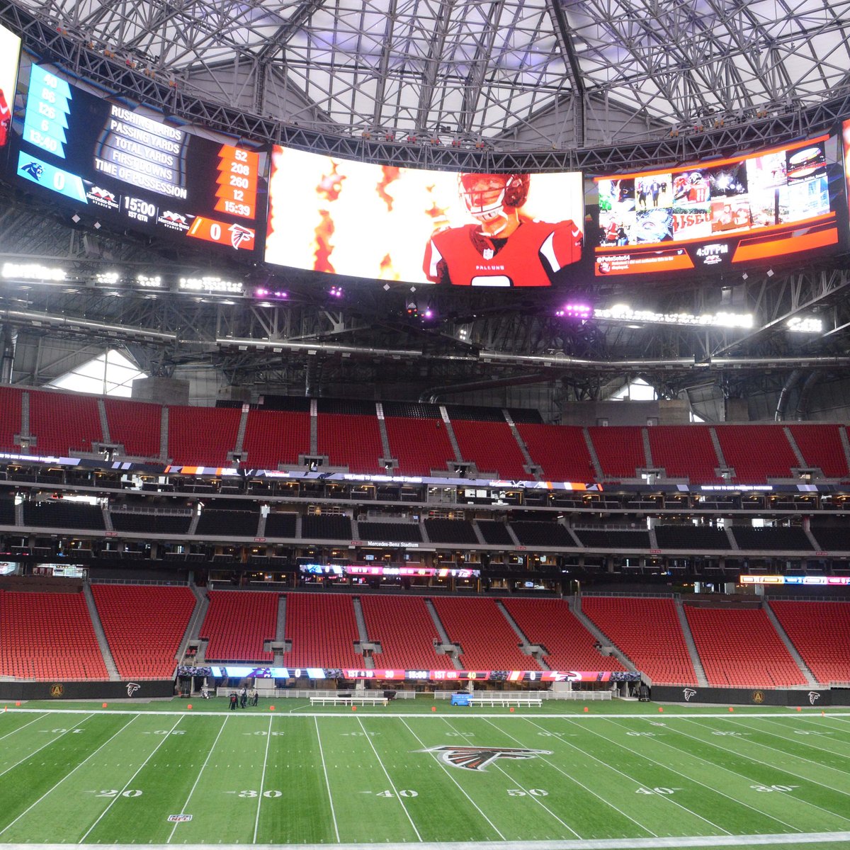 Days away from opening, here's what Mercedes-Benz Stadium looks