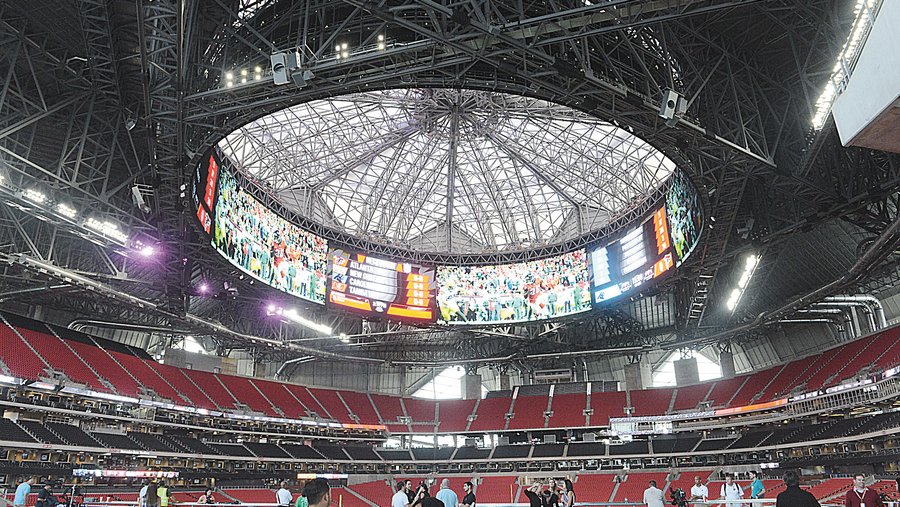 First Seats Installed at Mercedes-Benz Stadium - Football Stadium Digest