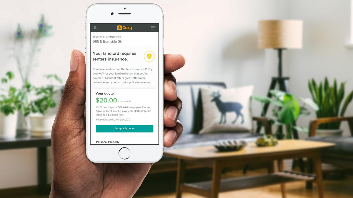 Cozy S Latest Product Takes Aim At Insurance Portland Business Journal