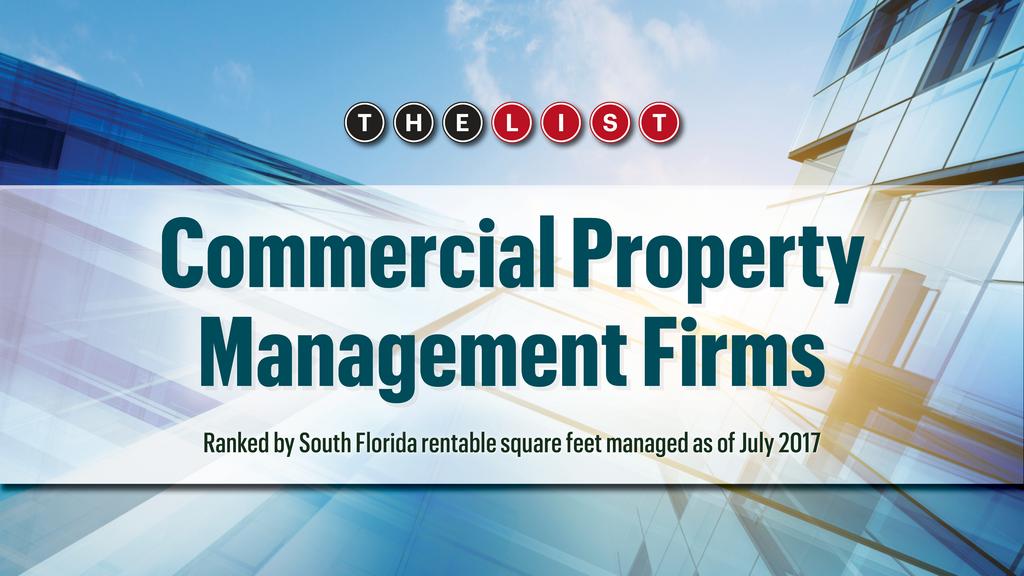 The List: Commercial Property Management Firms - South Florida Business  Journal
