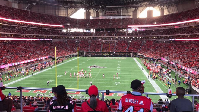 Section 201 at Mercedes-Benz Stadium 