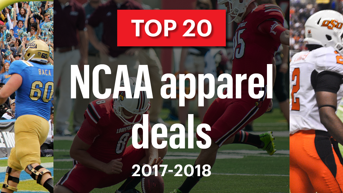 NCAA apparel deals from Adidas 