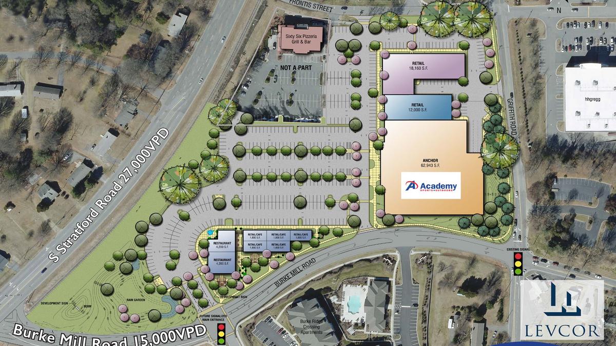 Guitar Center will be junior anchor at Burke Mill Village in Winston