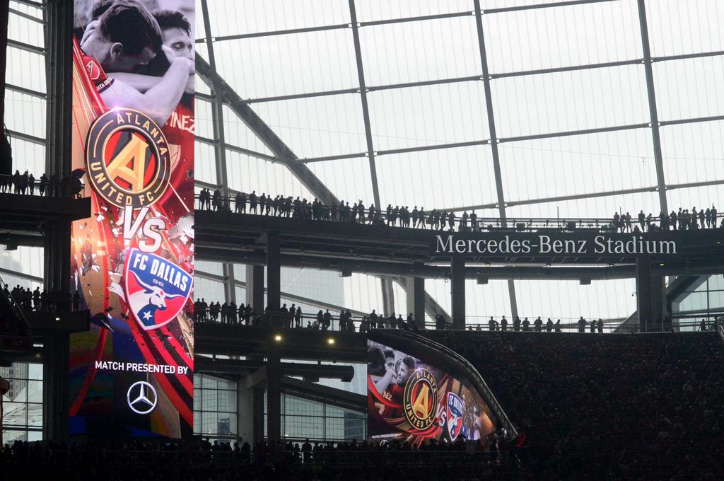 ATL United Supporters Section at Mercedes-Benz Stadium 