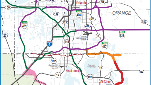 Central Florida Expressway Map Central Florida Expressway Authority Evaluates Proposed Poinciana Parkway Interchange With I 4 New Turnpike Connections Orlando Business Journal