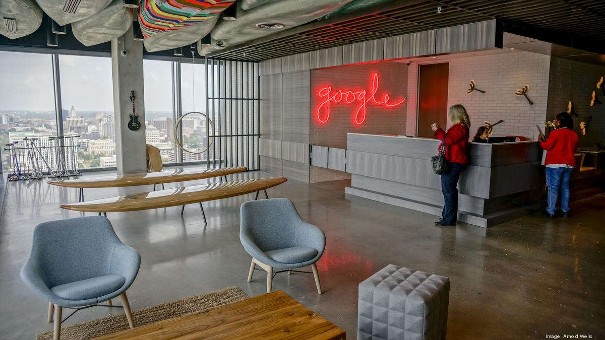 inside google office building