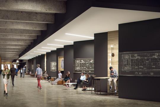 Gensler Rendering - Gallery Corridor - Second Floor