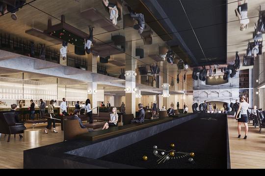 Gensler Rendering - The Longe - Bocce - Second Floor