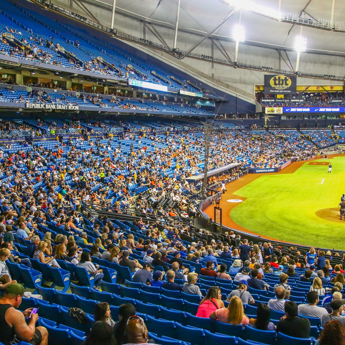 Tampa Bay Rays Fans Gather at Tropicana Field for Fan Fest