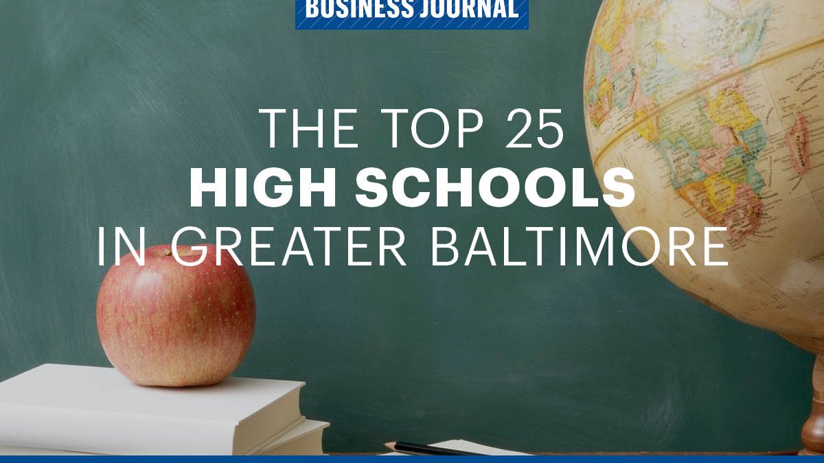 These are the 25 highestrated high schools in Greater Baltimore for