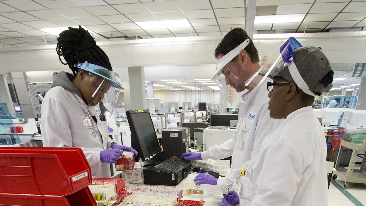 Burlington-based life sciences firm LabCorp will be testing hundreds of