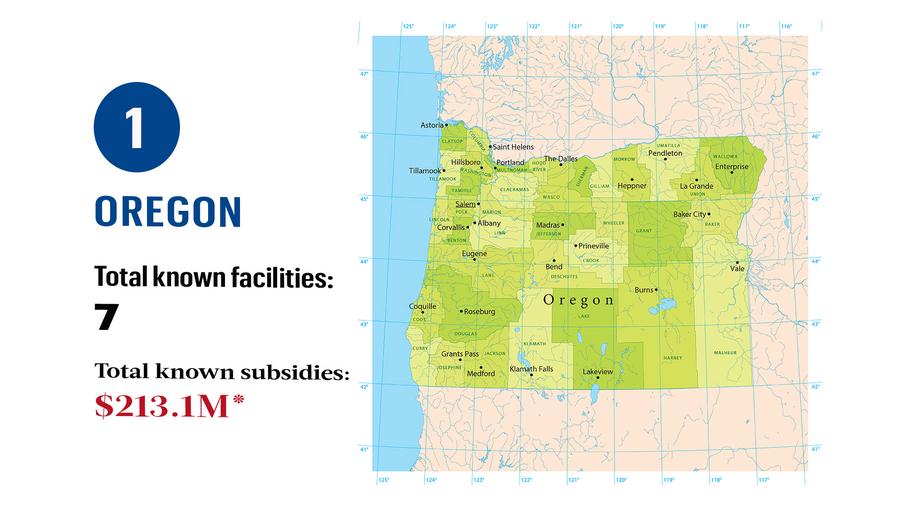 The Amazon Effect The states that have pledged the most taxpayer