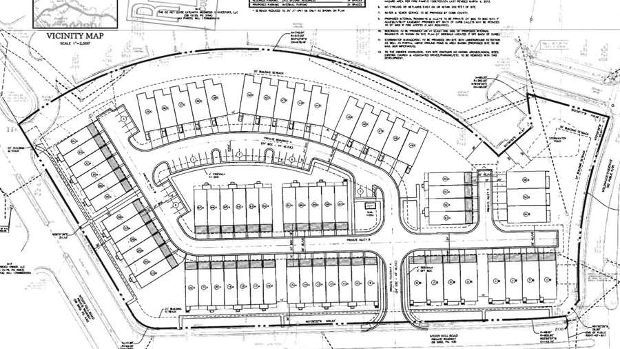 East Cobb townhome development downsized in rezoning hearing Atlanta