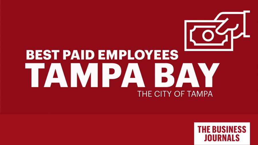 Here are the 50 bestpaid people at the city of Tampa Tampa Bay