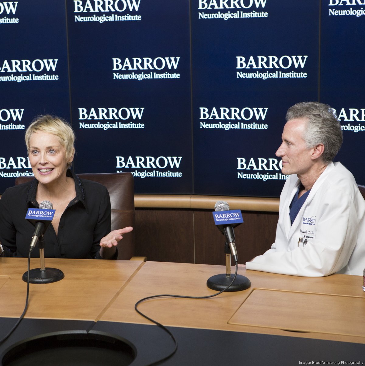 Actress Sharon Stone travels to Phoenix to welcome Barrow