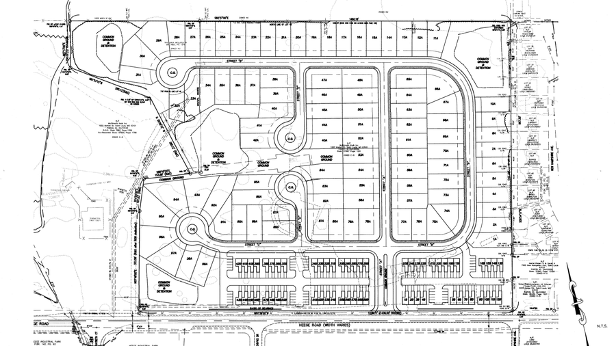McBride & Sons Homes, J.H. Berra Construction Co. Inc. plan 158 homes