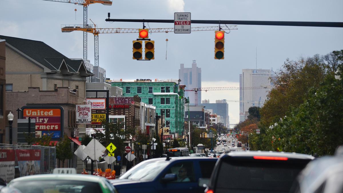 Development along High Street from downtown through the Short North and ...