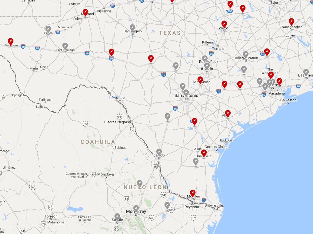 Nearest charging station on sale for tesla