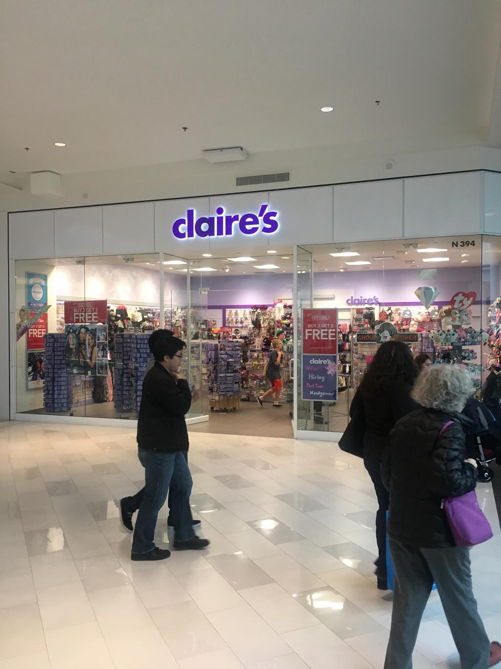 claire's Your Store Mall Of America. Blaomington Frontal. Lobe