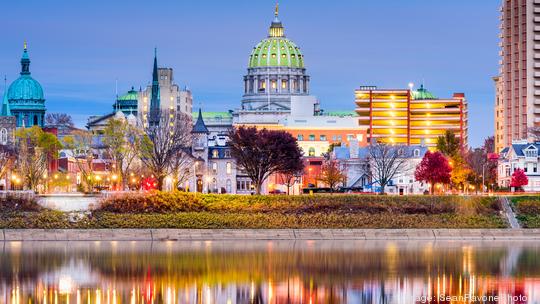 Harrisbug Pennsylvania Skyline