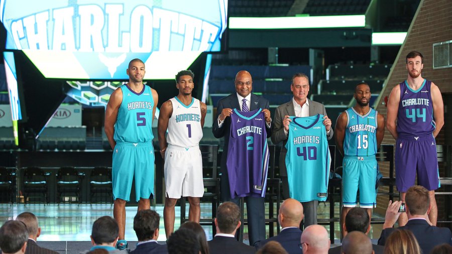 Hornets jersey ad locked up through 2023 - Charlotte Business Journal
