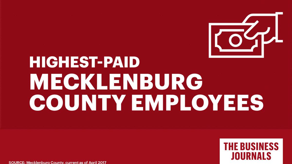 Here are the highestpaid Mecklenburg County employees Charlotte