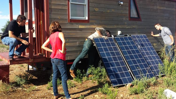 Rodman and Gina Schley are introduced to the construction of tiny homes during season two of "Urban Conversion."