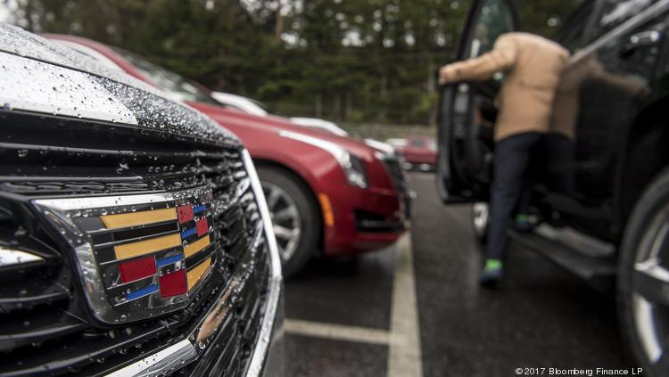 Suvs Pickups Hot Cars Not In Latest Colorado Vehicle S Numbers A Sman Enters Sports Utility Vehicle At The Chevrolet Dealership In Colma California