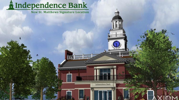 Owensboro-based Independence Bank of Kentucky wants to replicate Independence Hall, a Philadelphia landmark, with a major project in St. Matthews.