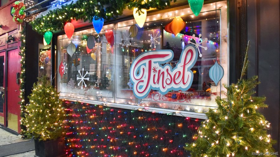 VIPs celebrate opening of Tinsel, a holidaythemed popup cocktail bar