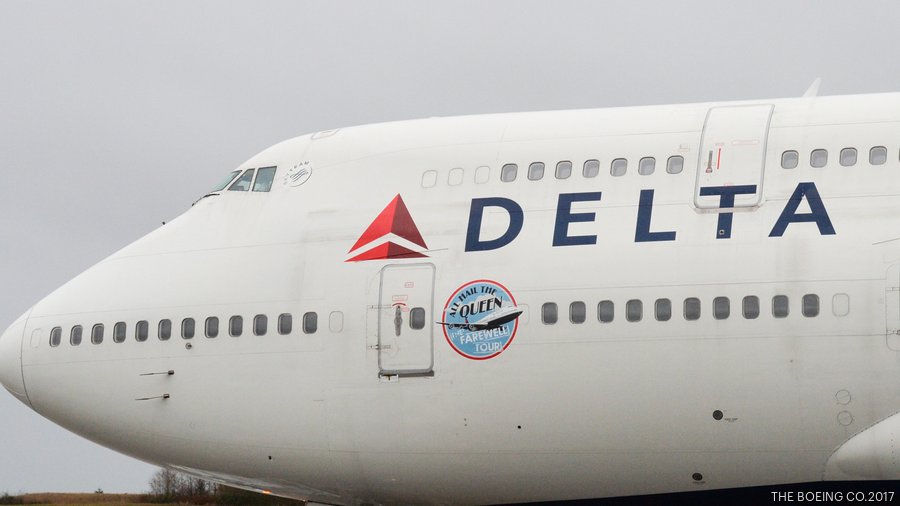 Delta Farewell Tour B-747 Shirt -Dark Grey -Large only