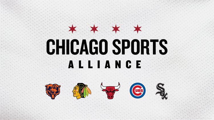 Chicago All Teams T Shirt | Chicago Bears White Sox Cubs Blackhawks Bulls