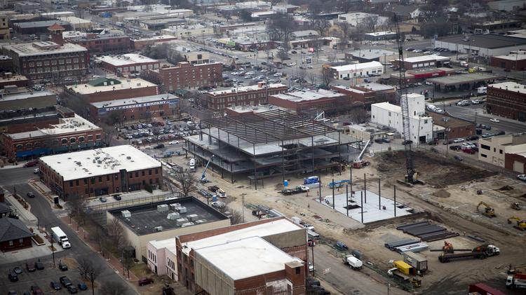 Cargill construction is progressing nicely, as the company prepares to invest heavily in Wichita through a multi-million-dollar headquarters at 825 E. Douglas.
