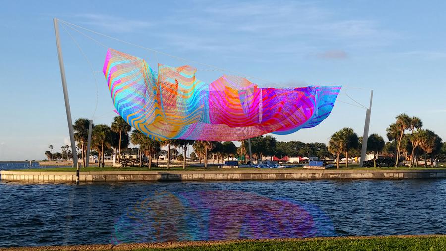 St. Pete Pier update Workers prepare for Echelman's moving net