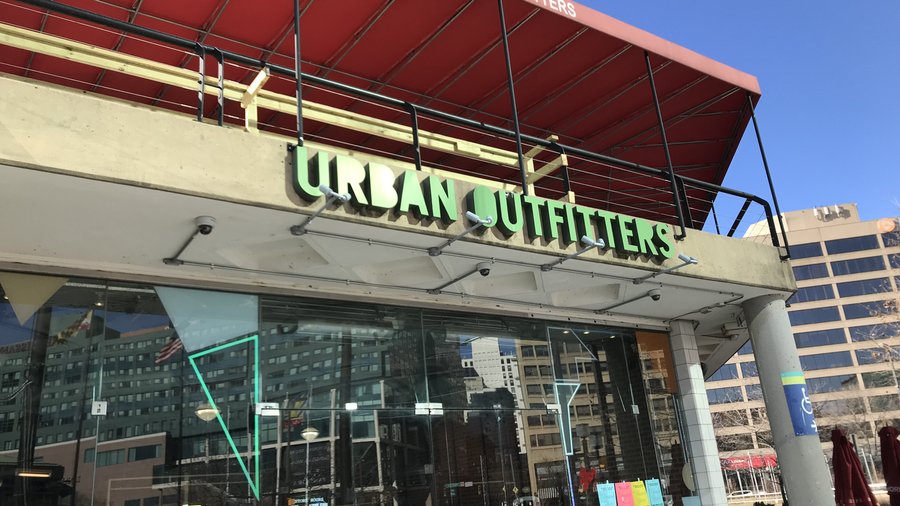 Urban Outfitters closing at Harborplace Light Street Pavilion