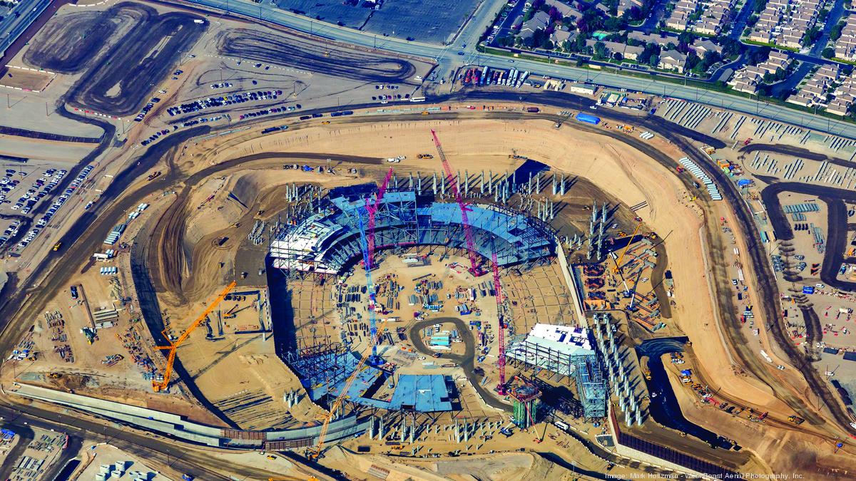 Construction crews go (100 feet) deep as L.A. Rams stadium takes shape ...