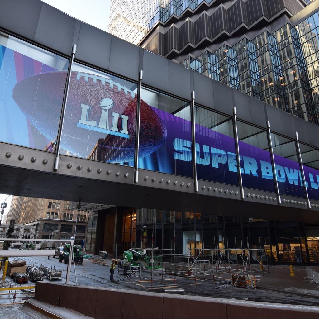 Where will people shop during the week of Super Bowl LII