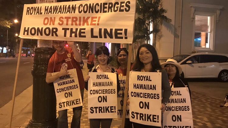Thousands Of Kyo Ya Waikiki Hotel Employees Begin Strike To Protest Nearly 2 300 Hawaii Hotel Employees Did Not Go To Work Today As Part Of A Strike