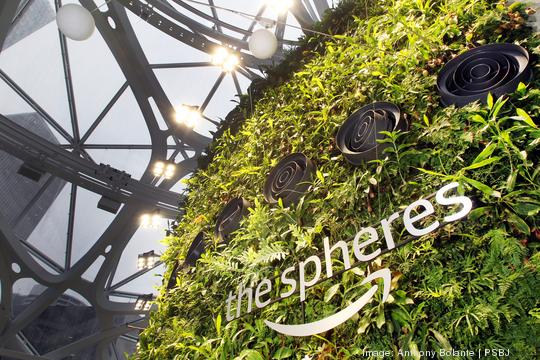 Amazon spheres grand opening in Seattle