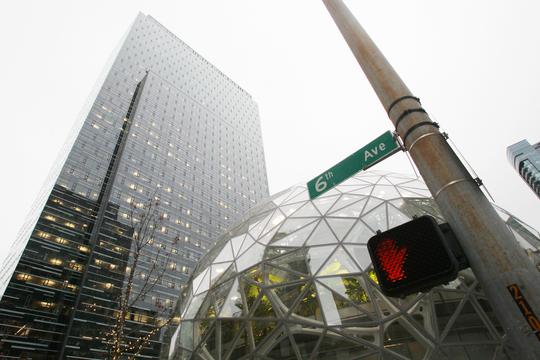 Amazon spheres grand opening in Seattle